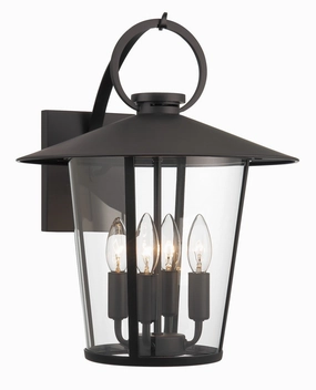 Andover Four Light Outdoor Wall Sconce Matte BlackOutdoor wall sconces with motion sensor