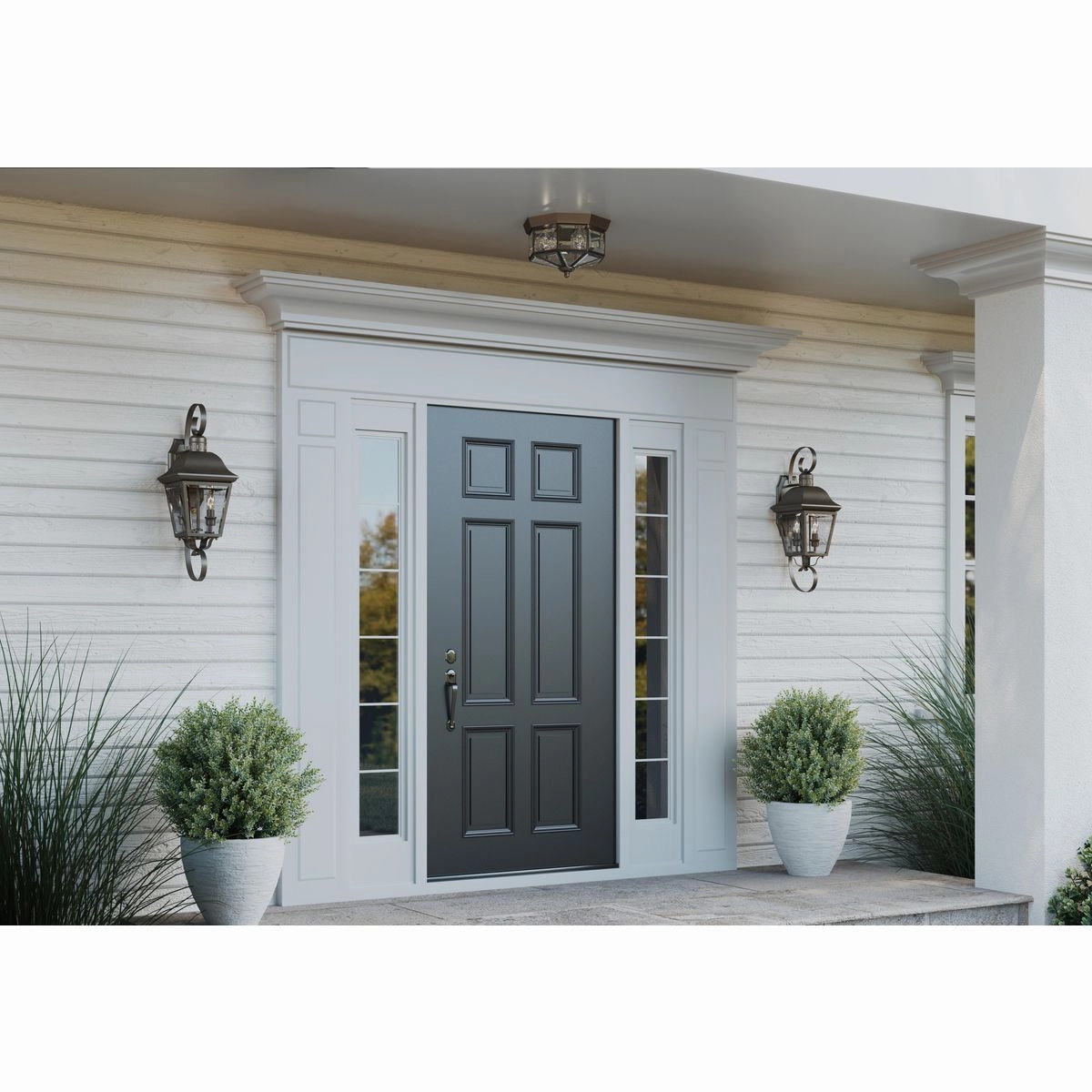 Andover Two Light Wall Lantern Antique Bronze