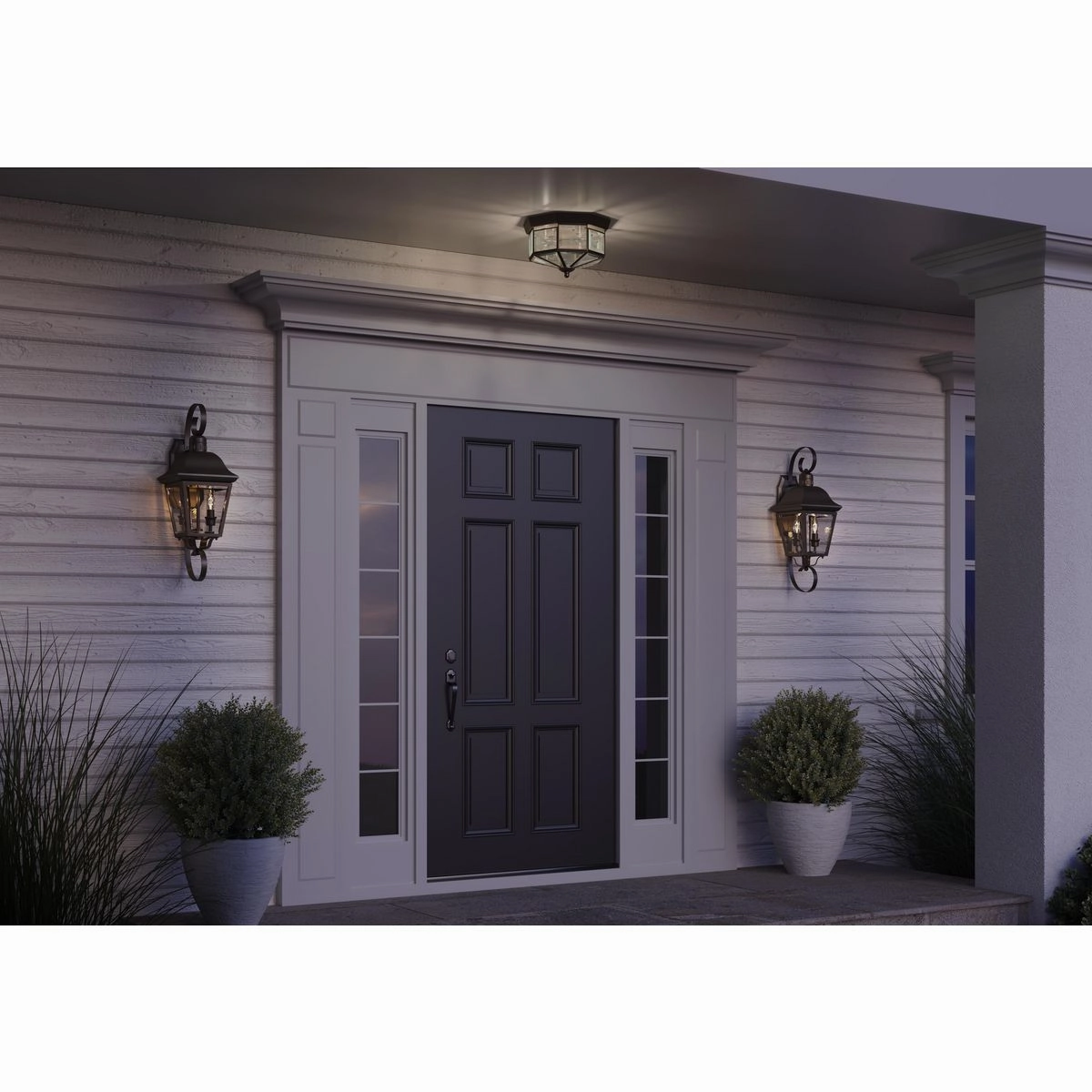 Andover Two Light Wall Lantern Antique Bronze