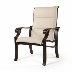 Anthem Padded Sling Dining Armchairoutdoor dining chair with armrests