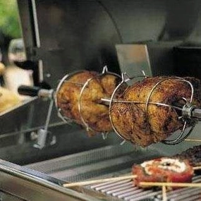 AOG American Outdoor Grill 36-Inch Rotisserie Kit RK36Stainless steel BBQ tool set