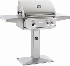 AOG American Outdoor Grill L Series 24" Post Mount with Base Grill 24NPL professional outdoor BBQ grill set