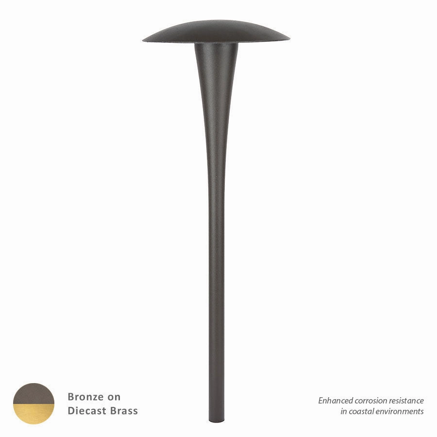 Area LED Area Light Bronze On BrassDecorative outdoor post lights