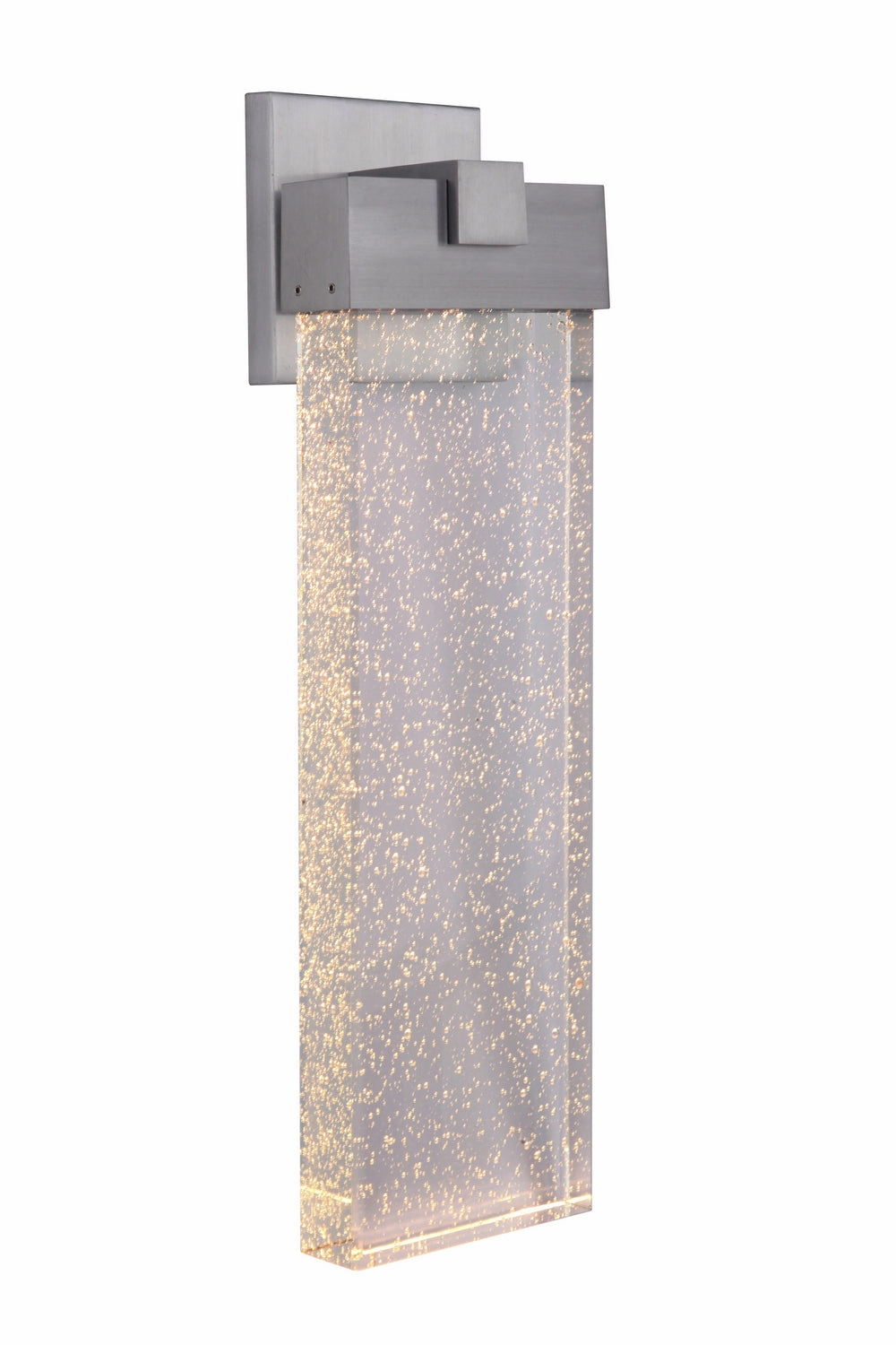 Aria LED Wall Lantern Satin Aluminum