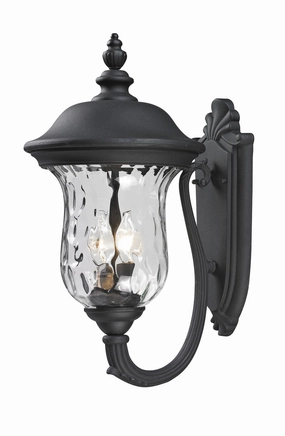 Armstrong Two Light Outdoor Wall Sconce BlackOutdoor wall sconces with motion sensor