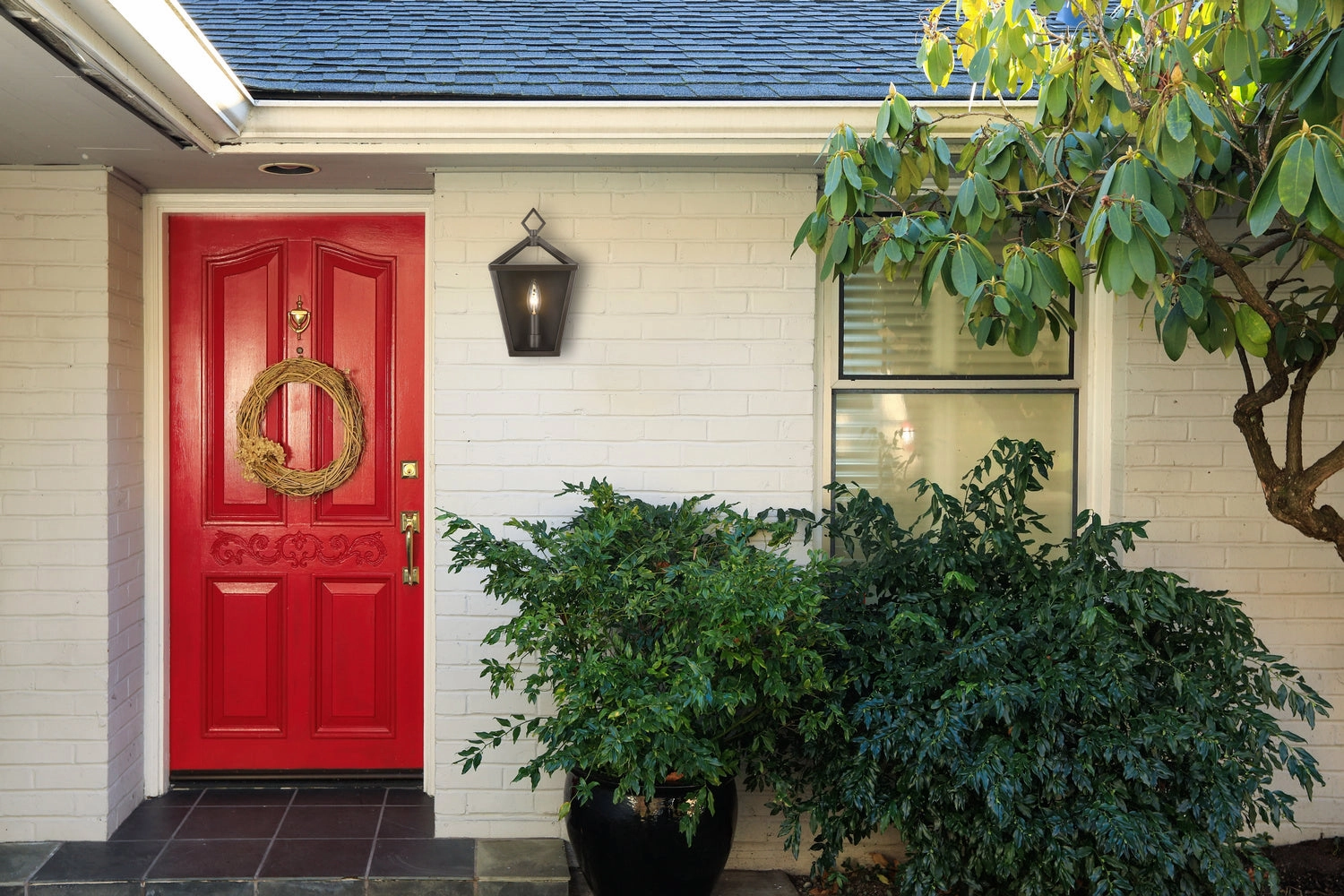 Arnold One Light Outdoor Wall Sconce Powder Coated Bronze