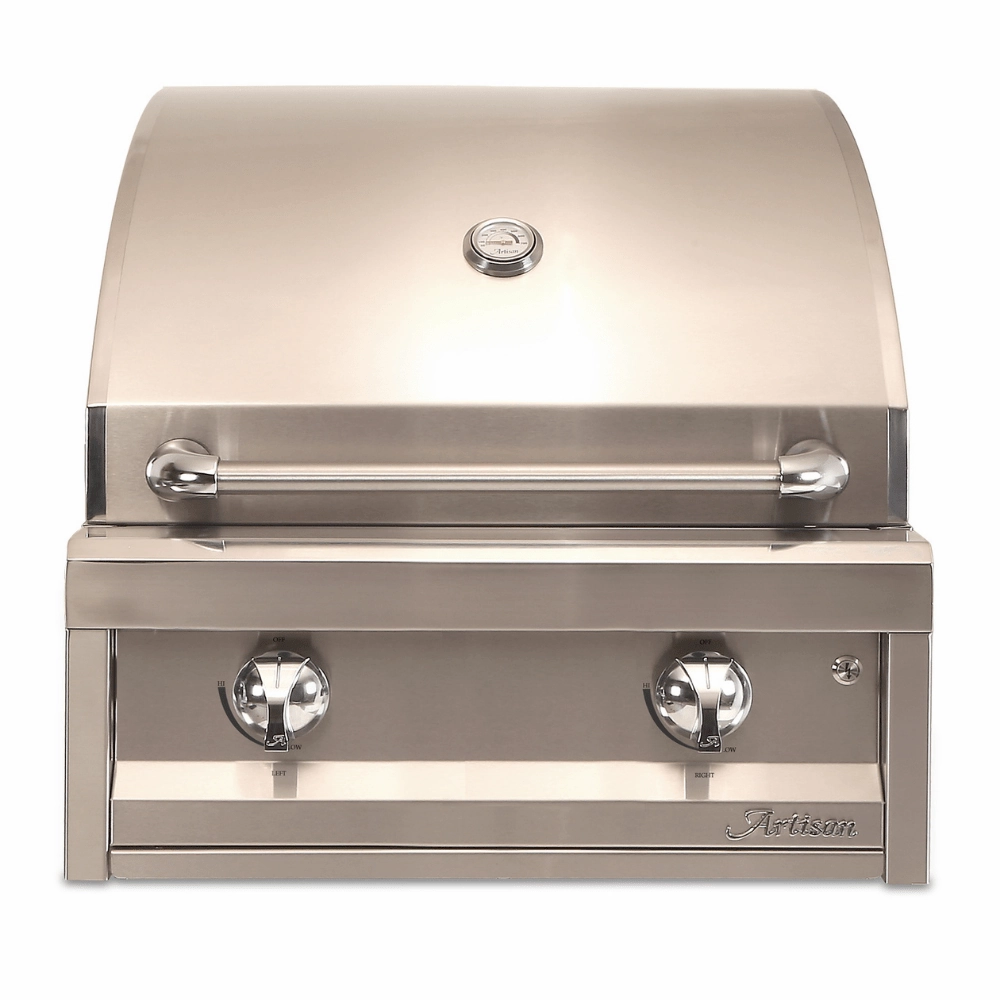 Artisan 26-Inch 2-Burner Built-In American Eagle Gas Grill AAEP-26-NG/LP compact BBQ grill for small spaces