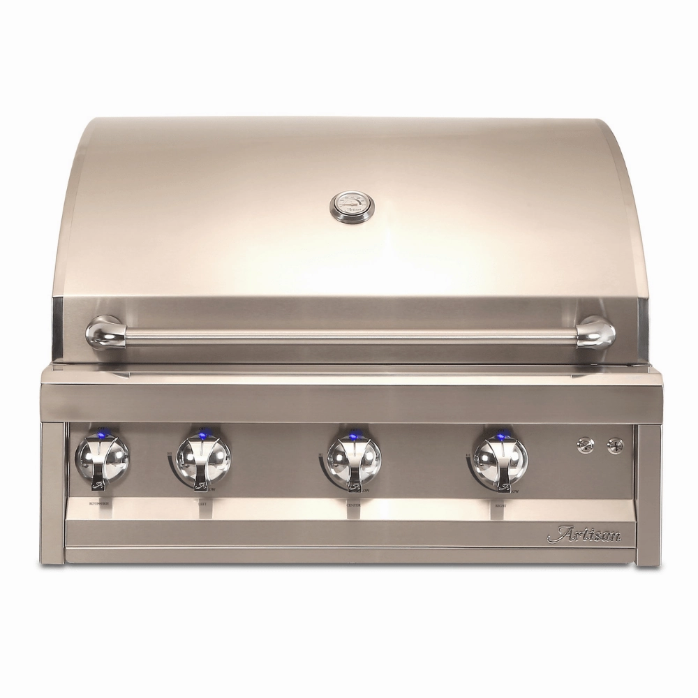 Artisan 32-Inch 3-Burner Built-In Professional Gas Grill With Rotisserie & Light ARTP-32-NG/LP compact BBQ grill for small spaces