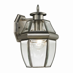 Ashford One Light Outdoor Wall Sconce Antique NickelOutdoor wall sconces with motion sensor