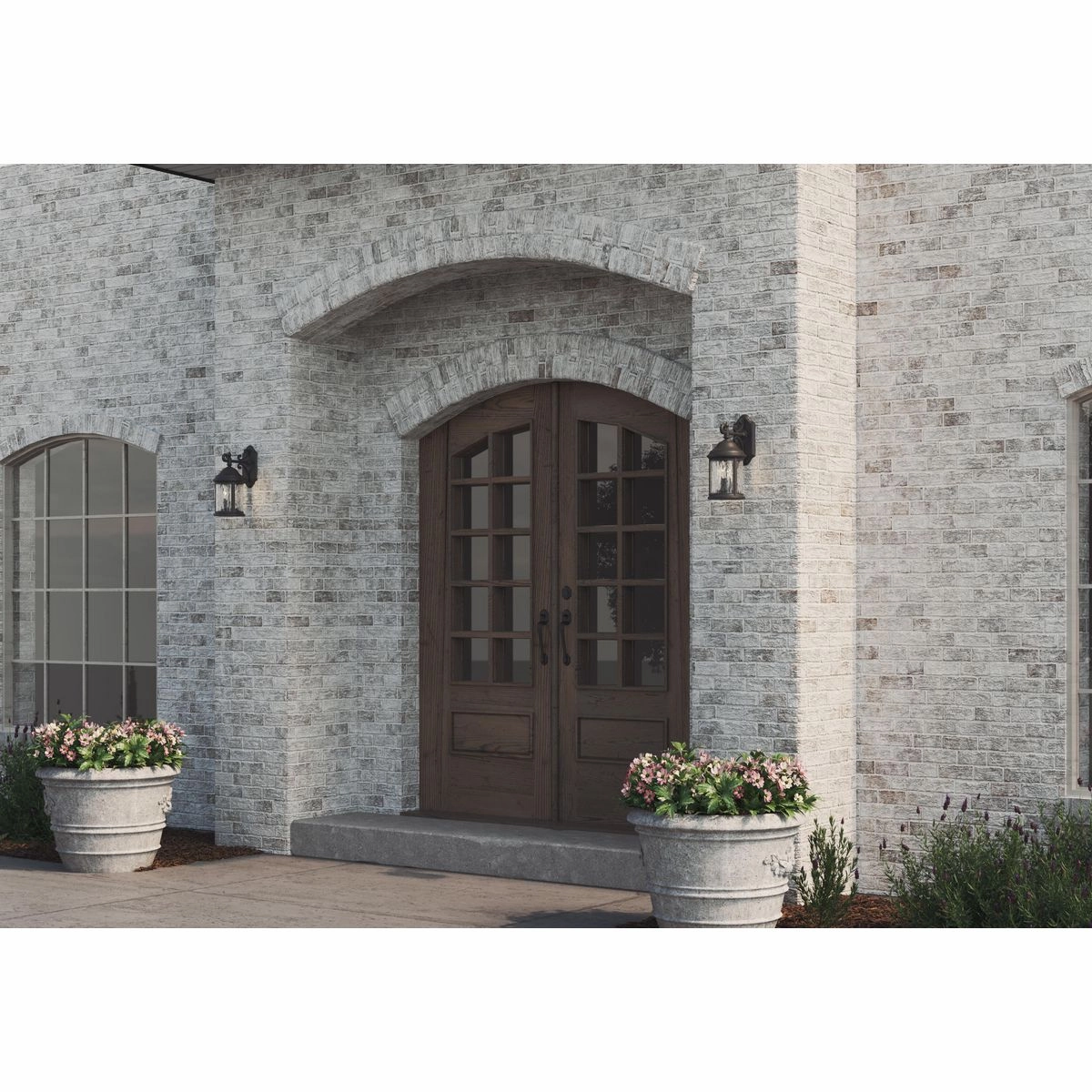 Ashmore Two Light Wall Lantern Antique Bronze