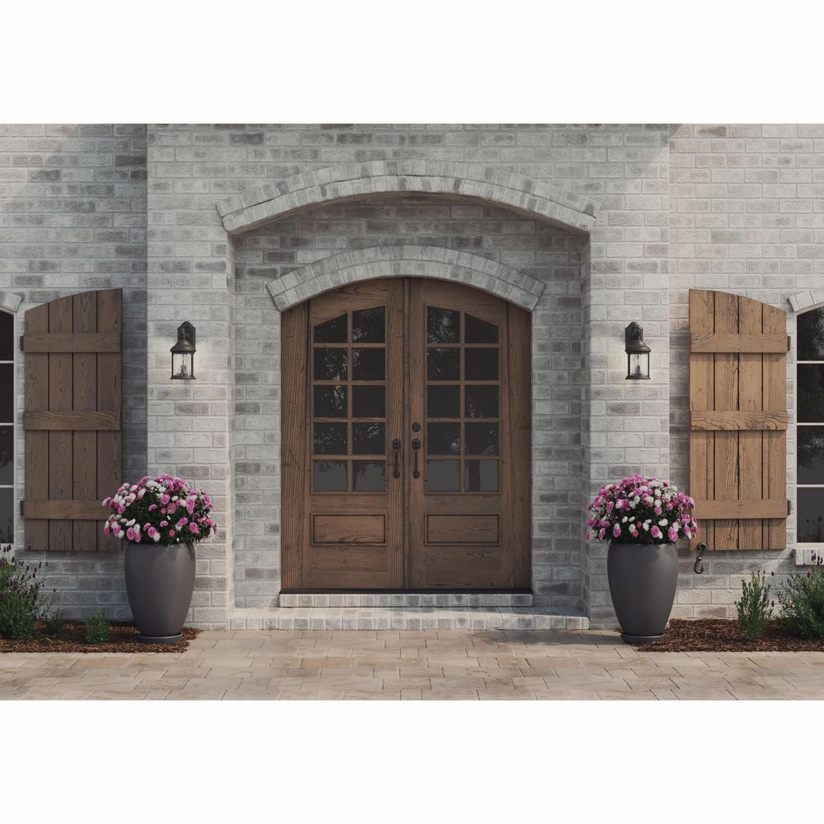 Ashmore Two Light Wall Lantern Textured Black