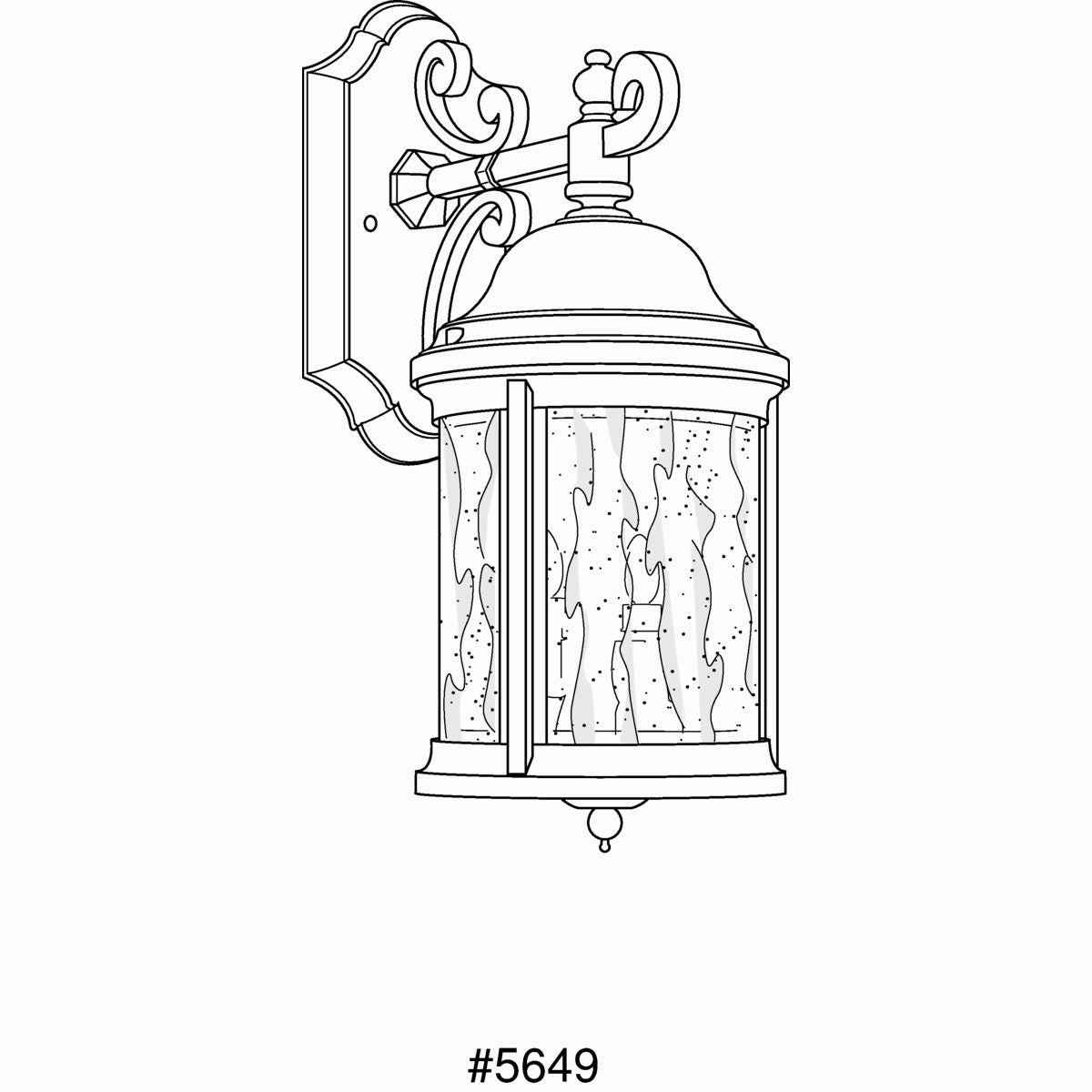 Ashmore Two Light Wall Lantern Textured Black