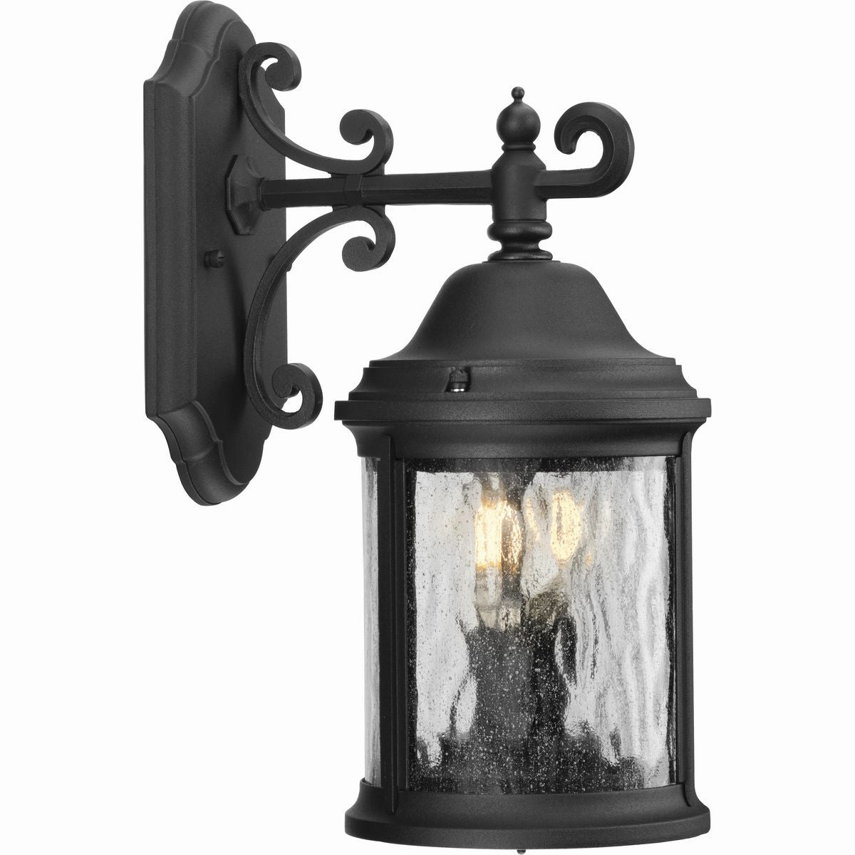 Ashmore Two Light Wall Lantern Textured Black