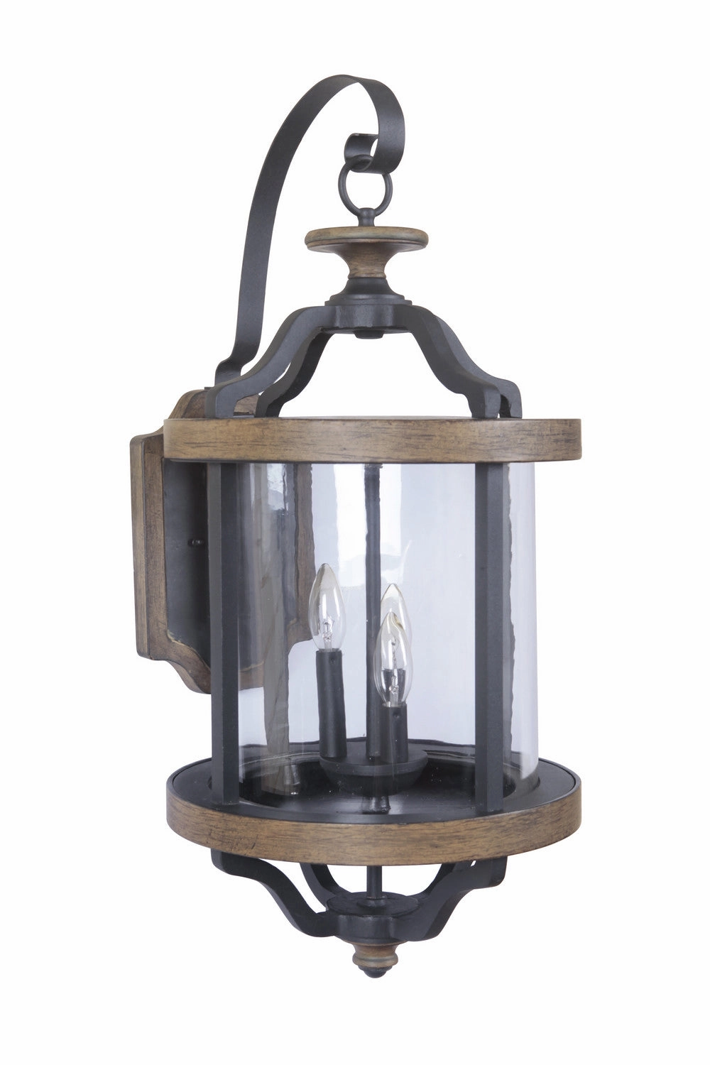 Ashwood Three Light Wall Mount Textured Black/Whiskey BarrelOutdoor wall sconces with motion sensor