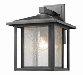 Aspen One Light Outdoor Wall Light BlackOutdoor wall sconces with motion sensor
