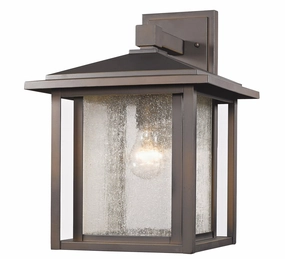 Aspen One Light Outdoor Wall Light Oil Rubbed BronzeOutdoor wall sconces with motion sensor