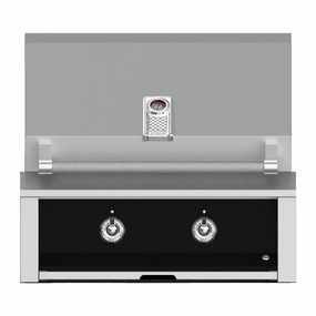 Aspire by Hestan 30 inch Liquid Propane Gas Grill, with 2 U-Burners EAB30-LP-BK compact BBQ grill for small spaces
