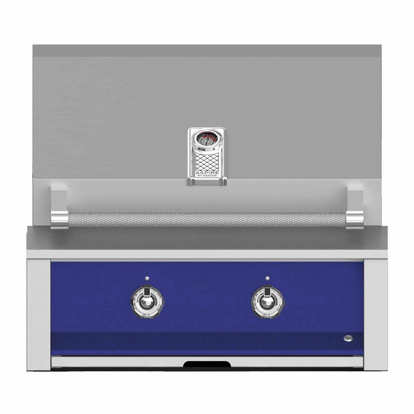 Aspire by Hestan 30 inch Liquid Propane Gas Grill, with 2 U-Burners EAB30-LP-BU stainless steel BBQ grill with side table