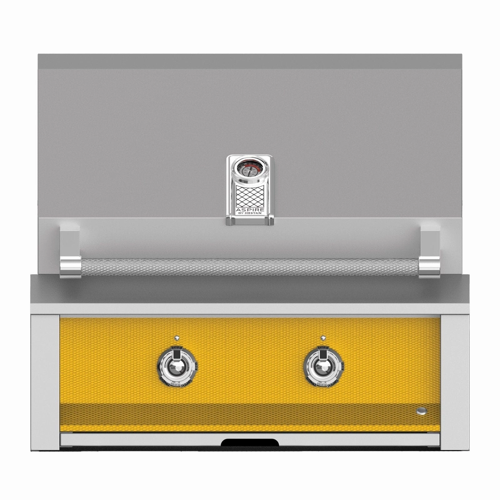 Aspire by Hestan 30 inch Liquid Propane Gas Grill, with 2 U-Burners EAB30-LP-YW stainless steel BBQ grill with side table
