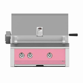 Aspire by Hestan 30-Inch Liquid Propane Gas Grill, with Burner,Sear and Rotisserie EMBR30-LP-PK stainless steel BBQ grill with side table
