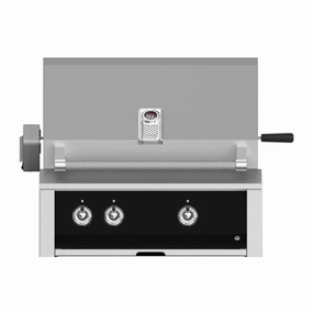 Aspire by Hestan 30 inch Liquid Propane Gas Grill with Burners and Rotisserie EABR30-LP-BK compact BBQ grill for small spaces