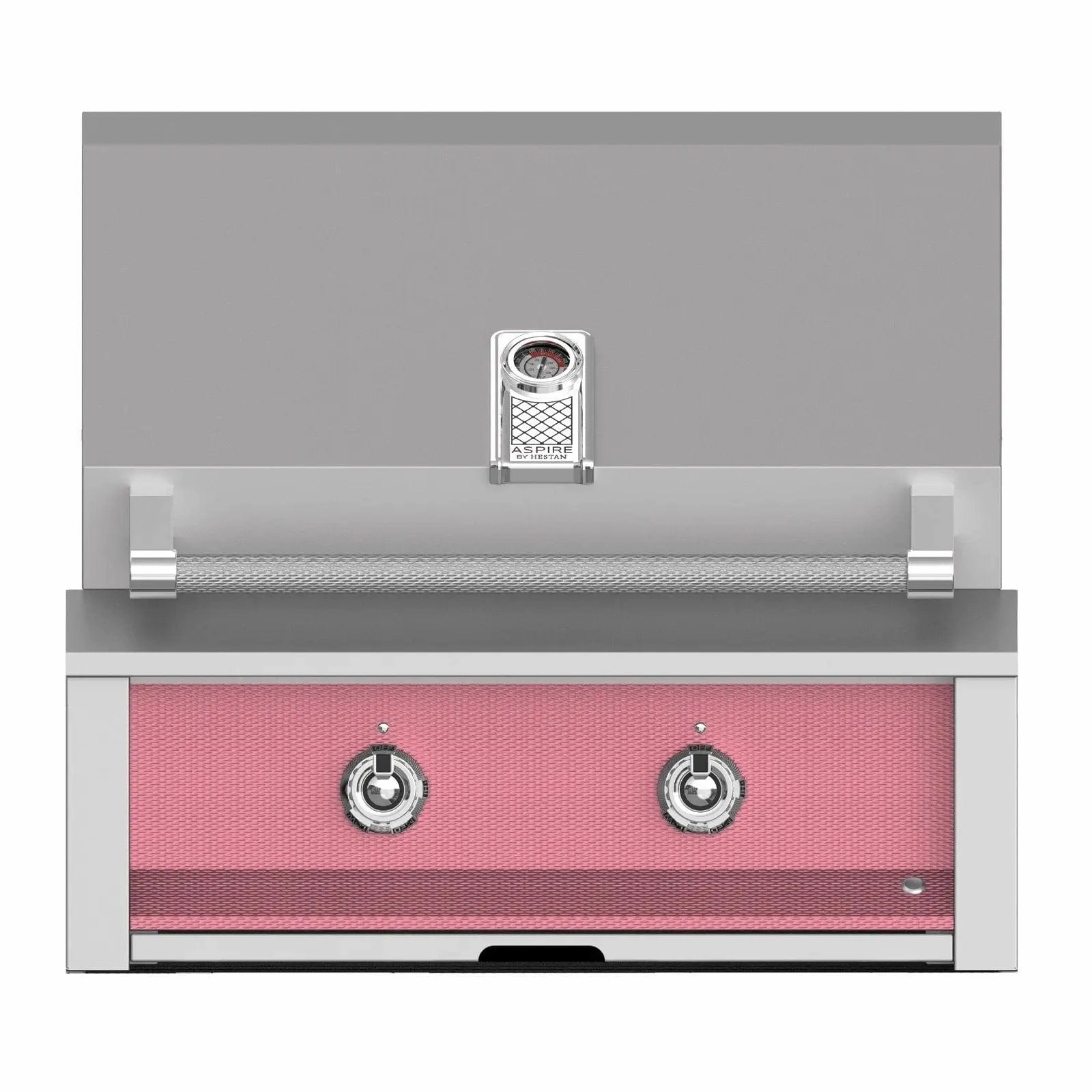 Aspire by Hestan 30-Inch Natural Gas Built-In Grill With Burners EAB30-NG-PK stainless steel BBQ grill with side table