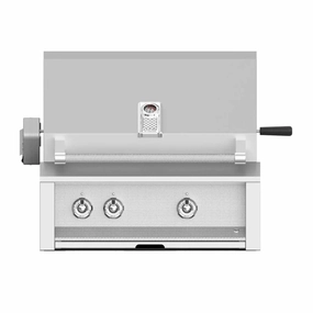 Aspire by Hestan 30-Inch Natural Gas Grill with Burner and Sear Rotisserie EMBR30-NG compact BBQ grill for small spaces