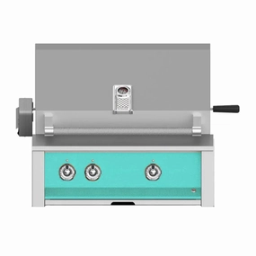 Aspire by Hestan 30-Inch Natural Gas Grill with Burners and Rotisserie EABR30-NG-TQ compact BBQ grill for small spaces