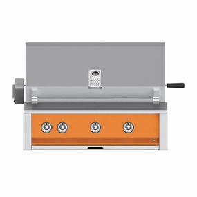 Aspire by Hestan 36-inch Liquid Propane Grill 3 U-Burners with Rotisserie EABR36-LP-OR compact BBQ grill for small spaces