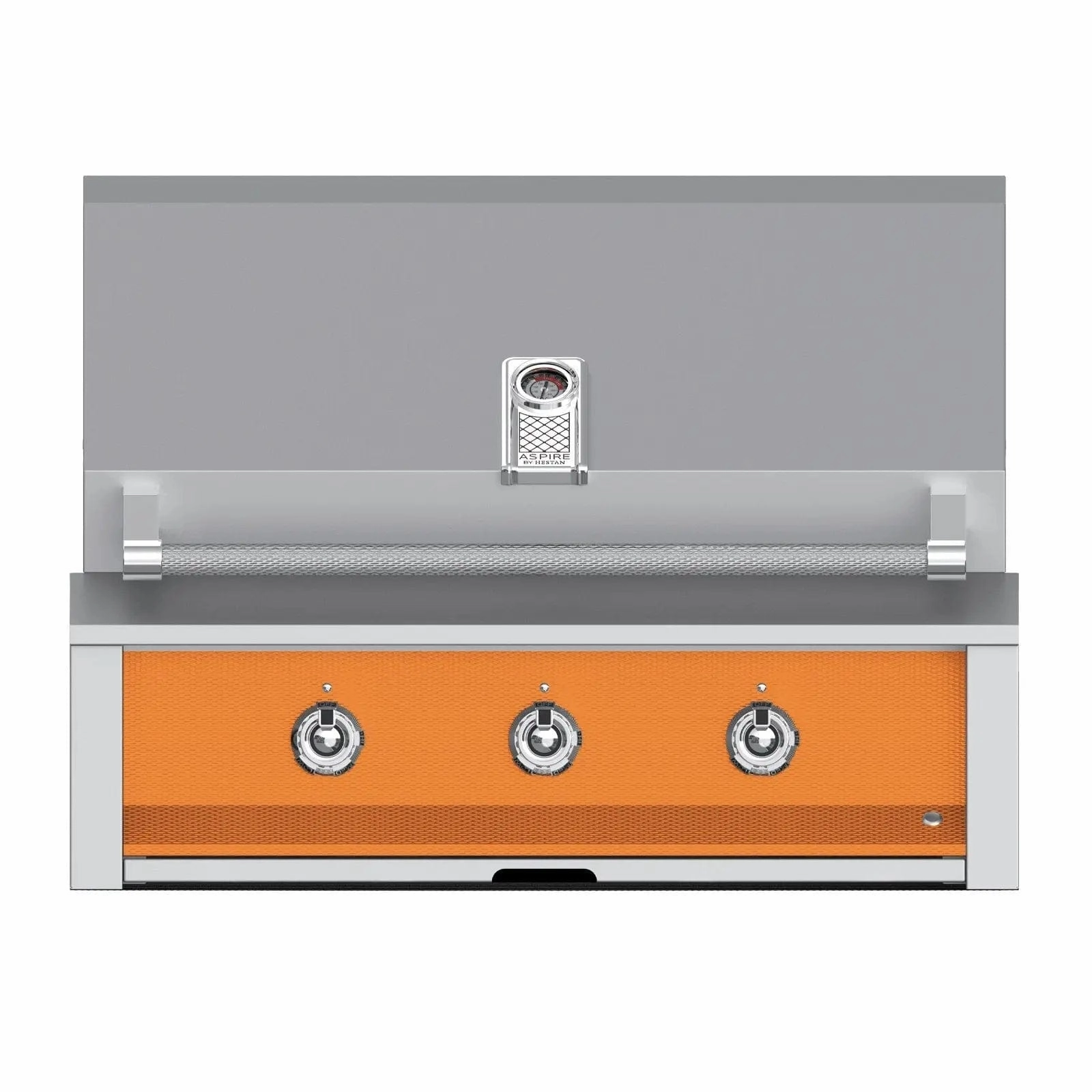 Aspire by Hestan 36-inch Liquid Propane Grill with 3 Burners EAB36-LP-OR stainless steel BBQ grill with side table