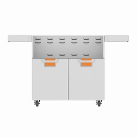 Aspire by Hestan 36-Inch Orange Double Door Cart ECD36-ORStainless steel BBQ tool set