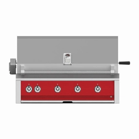 Aspire by Hestan 42 inch Liquid Propane Grill with 4 U-Burners and Rotisserie EABR42-LP-RD compact BBQ grill for small spaces