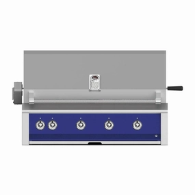 Aspire by Hestan 42-Inch Natural Gas Grill with 4 U-Burners and Rotisserie EABR42-NG-BU compact BBQ grill for small spaces