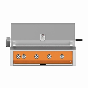 Aspire by Hestan 42-Inch Natural Gas Grill with 4 U-Burners and Rotisserie EABR42-NG-OR compact BBQ grill for small spaces