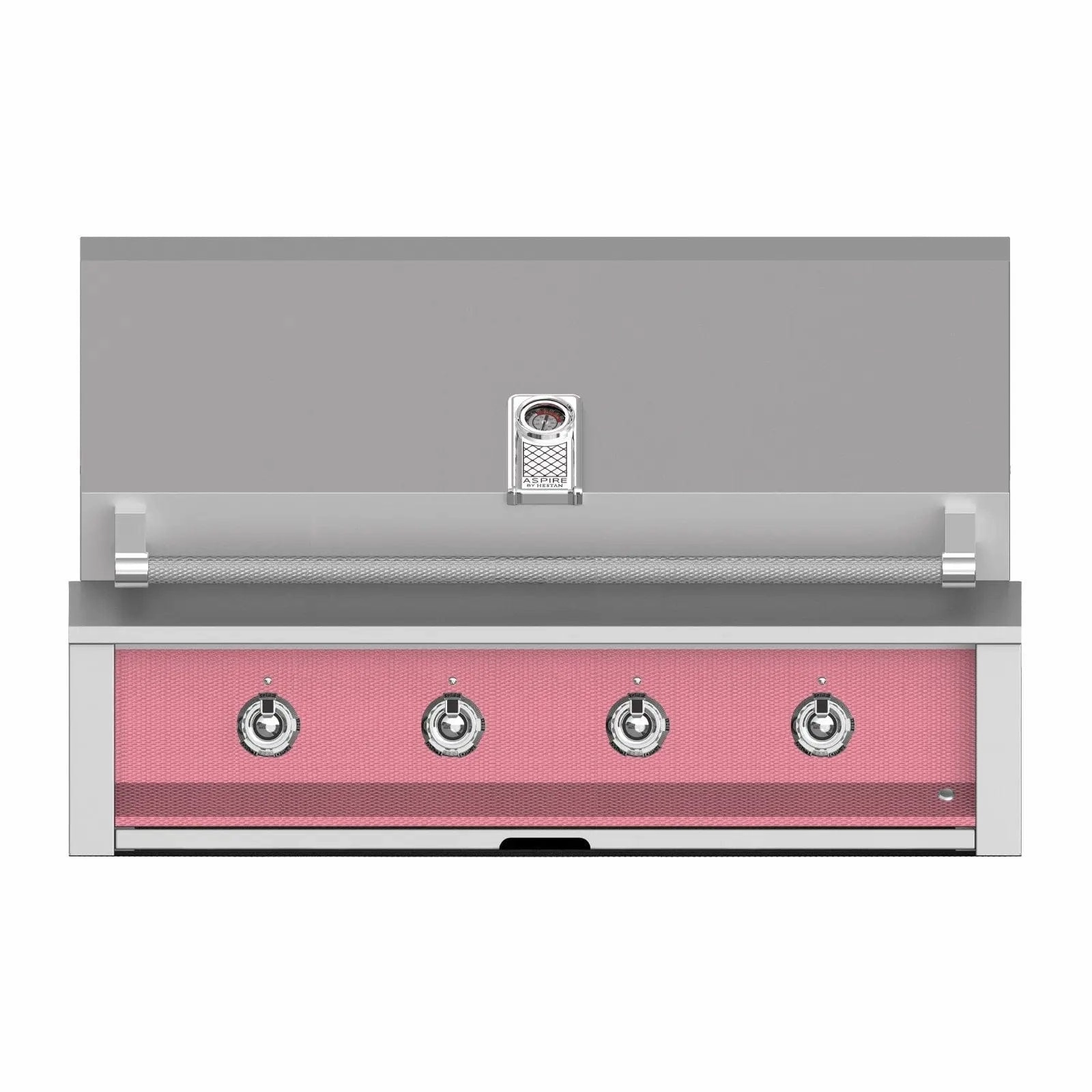 Aspire by Hestan 42-Inch Natural Gas Grill with 4 U-Burners EAB42-NG-PK stainless steel BBQ grill with side table