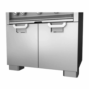 Aspire by Hestan Stainless Steel Tower Cart Caster Covers AGCCStainless steel BBQ tool set