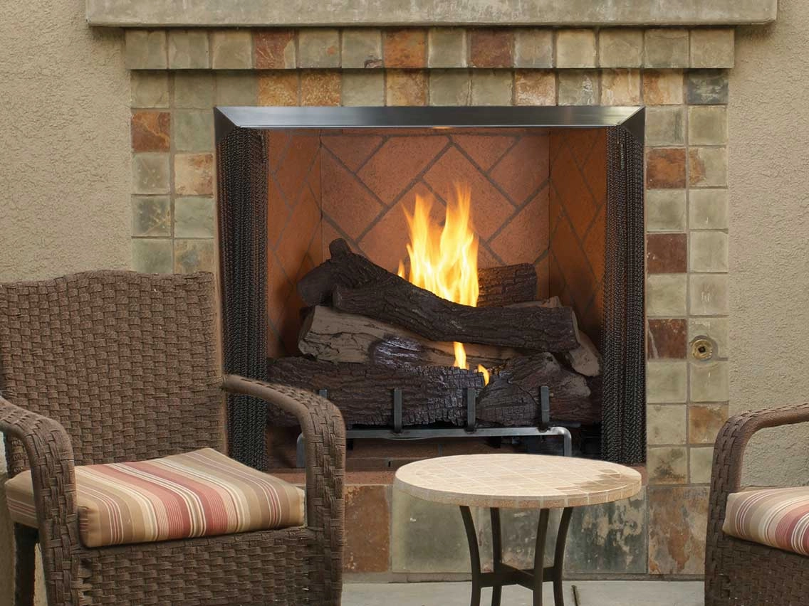 Astria 36 inch Venetian Outdoor Vent-Free Firebox Venetian 36