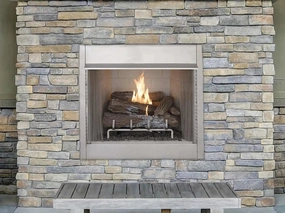 Astria 42 inch Starlite Outdoor Vent-Free Firebox STARLITE42stone-look outdoor patio fireplace