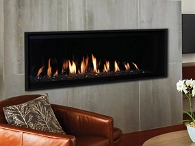 Astria 48 inch Allume Linear Contemporary Direct Vent Fireplace ALLUME48TENstone-look outdoor patio fireplace