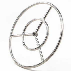 Athena 18-inch Stainless Steel Round Fire Ring Burner FRS18Fireproof mat for under fire pit