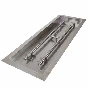Athena 24-Inch Rectangle Drop-In Stainless Steel Burner Pan DIP-REC-24Fireproof mat for under fire pit