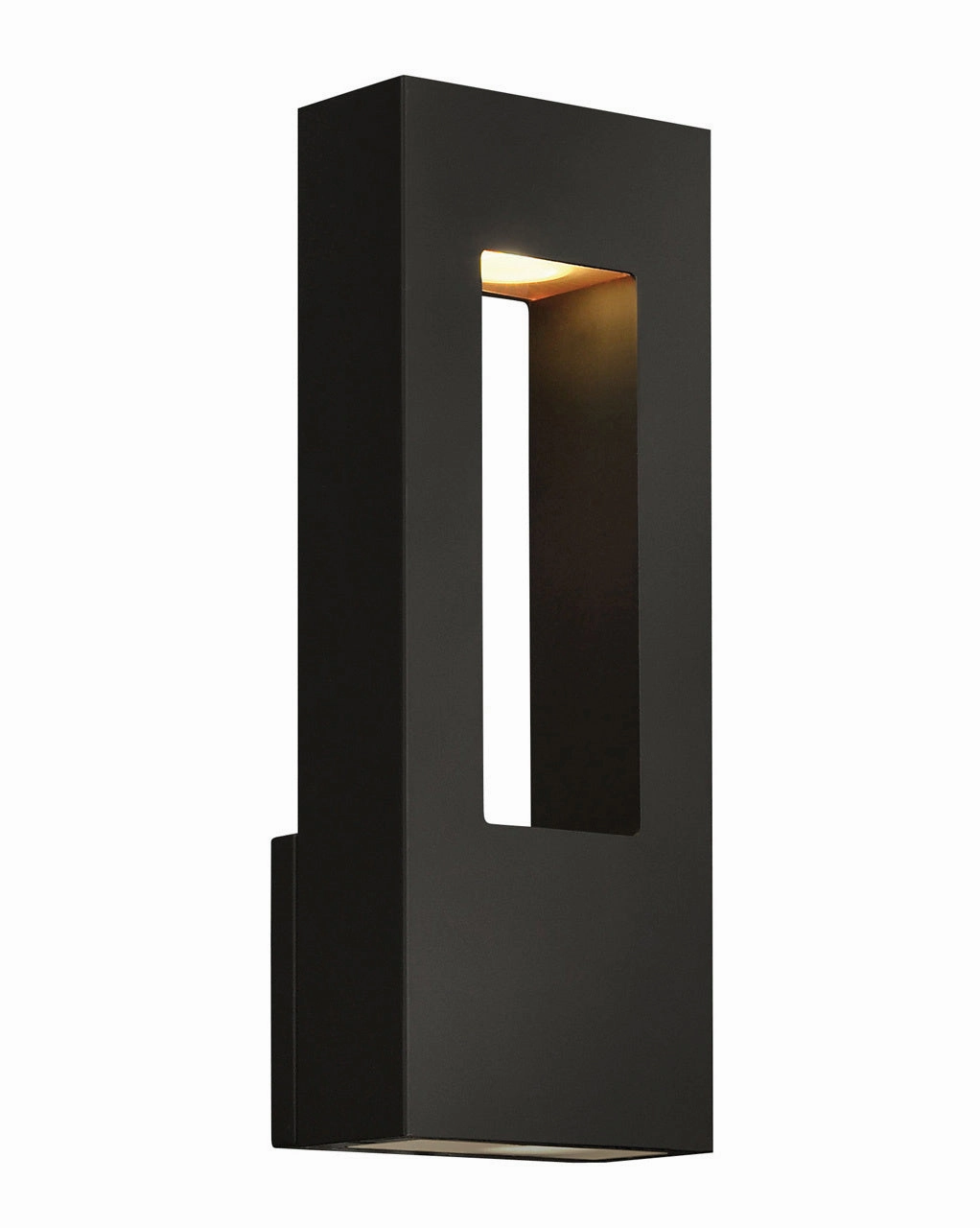 Atlantis LED Wall Mount Satin BlackOutdoor wall sconces with motion sensor