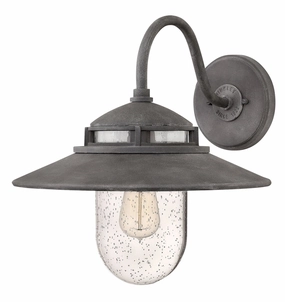 Atwell LED Wall Mount Aged ZincOutdoor wall sconces with motion sensor