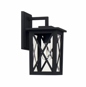 Avondale One Light Outdoor Wall Lantern BlackOutdoor wall sconces with motion sensor