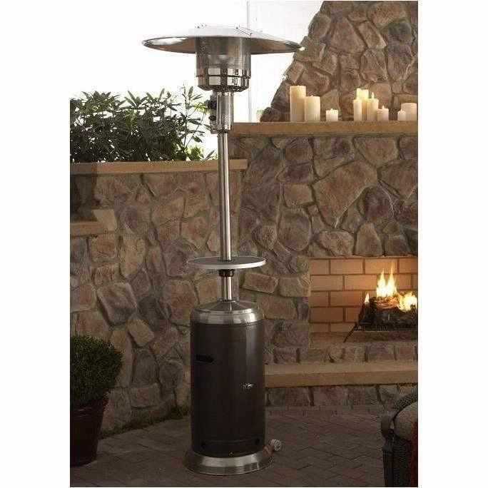 AZ Patio Heaters 87" Two Tone Outdoor Patio Heater with Table