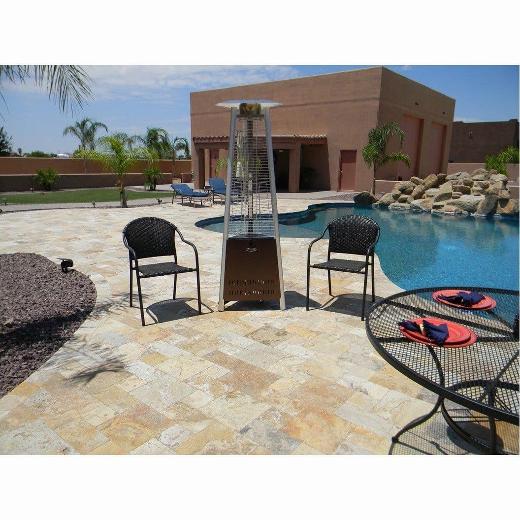 AZ Patio Heaters Compact Tall Quartz Glass Tube Heater