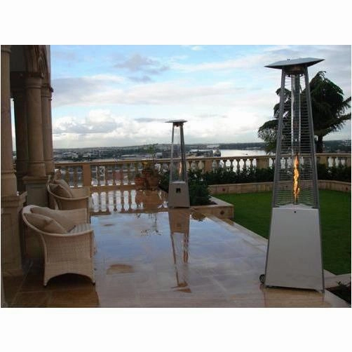 AZ Patio Heaters Hiland Tall Commercial Triangle Glass Tube Heater