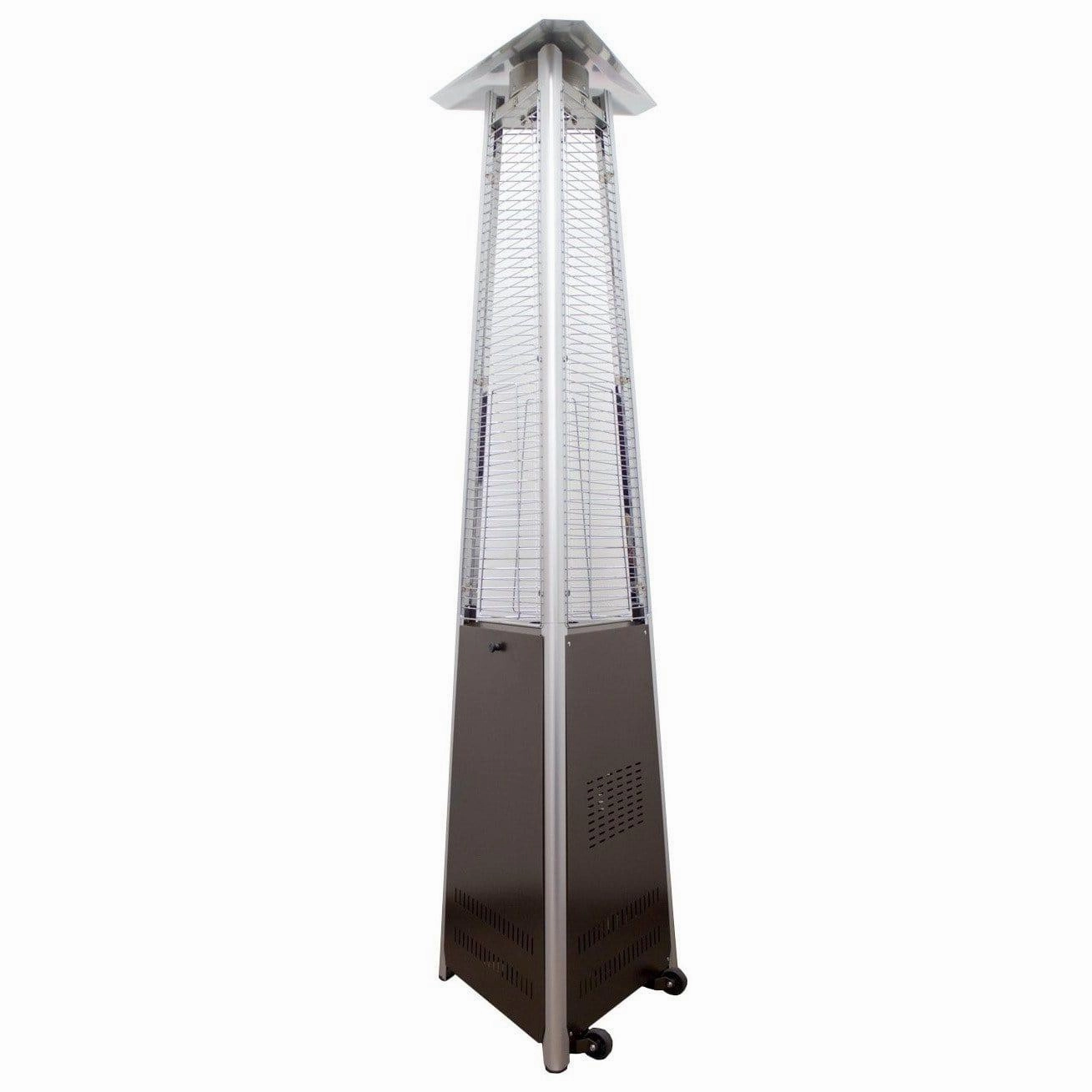 AZ Patio Heaters Hiland Tall Commercial Triangle Glass Tube Heater