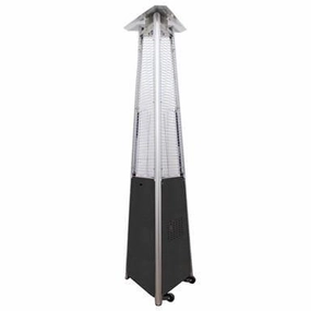AZ Patio Heaters Hiland Tall Commercial Triangle Glass Tube Heaterweatherproof outdoor heater