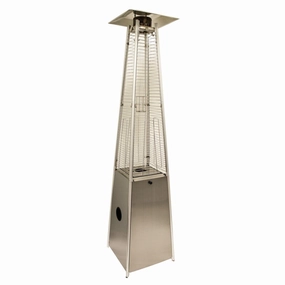 AZ Patio Heaters Tall Quartz Glass Tube Heater - Stainless Steelweatherproof outdoor heater